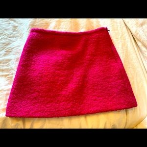 Prada hot pink boucle mini skirt